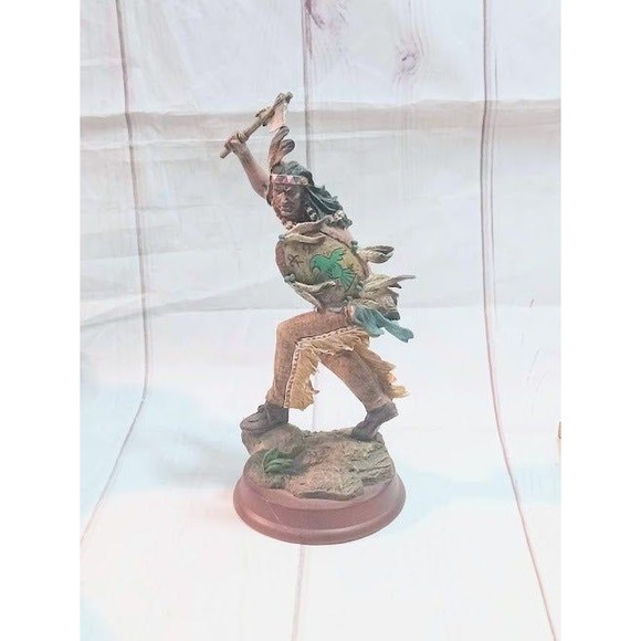 Vtg Statue Of Native American War Chief - Picture 1 of 9